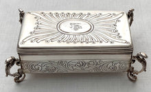 William IV Crested Silver Box. London 1831 Archibald Douglas. 6 troy ounces.