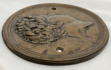 Bronzed Metal Relief Portrait Plaque of George IV, after Stothard & Chantrey, circa 1828.