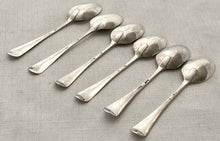 Georgian, George III, Six Bottom Struck Silver Teaspoons. London circa 1770 Robert Sallam. 2.1 troy ounces.