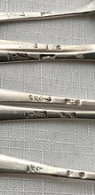Georgian, George III, Six Bottom Struck Silver Teaspoons. London circa 1770 Robert Sallam. 2.1 troy ounces.