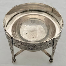 Early 20th Century Dutch White Metal Tea Strainer. 2.3 troy ounces.