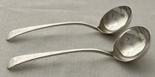 Georgian, George III, Pair of Silver Sauce Ladles. London 1785 Richard Crossley. 3.1 troy ounces.