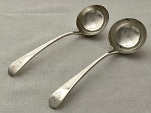 Georgian, George III, Pair of Silver Sauce Ladles. London 1785 Richard Crossley. 3.1 troy ounces.