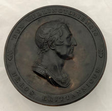 Duke of Wellington Shellac Snuff Box, Laureate and Draped Bust Right, after P. Wyon.