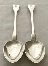 Georgian, George III, Pair of Silver Basting Spoons. London 1816 Thomas Wilkes Barker. 8.7 troy ounces.