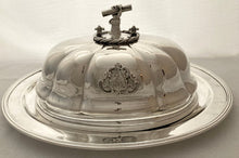 'Stephenson's Rocket', Old Sheffield Plate Armorial Meat Dome for Robert Stephenson.
