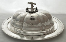 'Stephenson's Rocket', Old Sheffield Plate Armorial Meat Dome for Robert Stephenson.