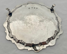 Georgian, George II, Silver Waiter for Vice Admiral James R Dacres. London 1758 William & Robert Peaston. 10.6 troy ounces.