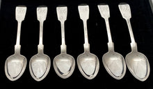 Six Early Victorian Silver Teaspoons. Newcastle 1838 Thomas Wheatley. 2.7 troy ounces.