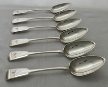 Six Georgian Scottish Provincial Silver Tablespoons. William Jamieson of Aberdeen. 14.1 troy ounces.