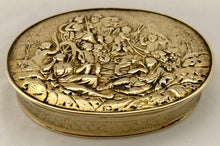 Early 20th Century Gilt Metal Picture Snuff Box.