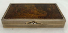 Early 20th Century French Silver Gilt Snuff Box, With Inset Picture Panel. 5.3 troy ounces.
