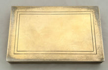 Early 20th Century French Silver Gilt Snuff Box, With Inset Picture Panel. 5.3 troy ounces.