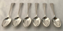 Georgian, George III, Six Bright Cut Silver Tablespoons. London 1782 George Smith III. 15 troy ounces.