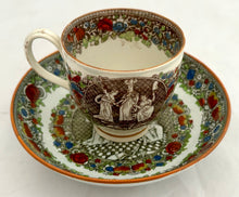 The French Revolutionary Wars & The Treaty of Amiens Early 19th Century Pearlware Coffee Cup & Saucer.