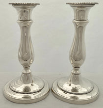 Georgian, George IV, Pair of Silver Candlesticks. Sheffield 1826 Smith, Tate & Co.
