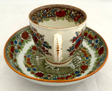 The French Revolutionary Wars & The Treaty of Amiens Early 19th Century Pearlware Coffee Cup & Saucer.