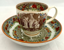 The French Revolutionary Wars & The Treaty of Amiens Early 19th Century Pearlware Coffee Cup & Saucer.