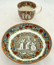 The French Revolutionary Wars & The Treaty of Amiens Early 19th Century Pearlware Coffee Cup & Saucer.