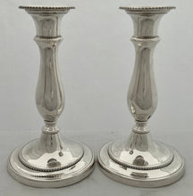 Georgian, George IV, Pair of Silver Candlesticks. Sheffield 1826 Smith, Tate & Co.