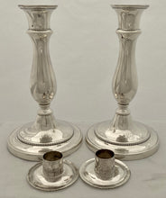 Georgian, George IV, Pair of Silver Candlesticks. Sheffield 1826 Smith, Tate & Co.