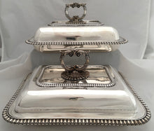 Georgian, George IV, Pair of Silver Entree Dishes & Covers. London 1824, William Bateman. 145.5 troy ounces.