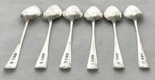 Georgian, George III, Six Silver Teaspoons. London 1805 George Wintle. 2.8 troy ounces.