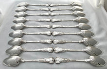 Georgian, George III, Eighteen Silver Tablespoons Crested for Maltby. London 1810 Paul Storr. 63 troy ounces.