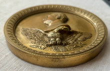 Napoleon Bonaparte, Gilt Metal Portrait Profile & Imperial Eagle Roundel, circa 1820.