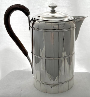 Georgian, George III, Silver Coopered Barrel Coffee Biggin. London 1796 John Touliet. 16 troy ounces