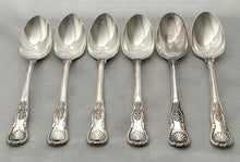 Georgian, George IV, Six Irish Silver King's Pattern Tablespoons. Dublin 1828 Thomas Farnett. 22.4 troy ounces.
