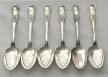 Georgian, George IV, Six Irish Silver King's Pattern Tablespoons. Dublin 1828 Thomas Farnett. 22.4 troy ounces.