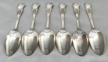 Georgian, George IV, Six Irish Silver King's Pattern Tablespoons. Dublin 1828 Thomas Farnett. 22.4 troy ounces.