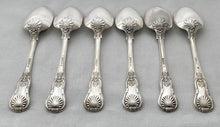 Georgian, George IV, Six Irish Silver King's Pattern Tablespoons. Dublin 1828 Thomas Farnett. 22.4 troy ounces.