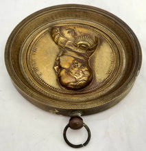 Napoleon Bonaparte Emperor & King, Gilt Metal Portrait Profile Roundel. After Maire, circa 1820.