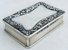 Victorian Silver Table Snuff Box. Birmingham 1842 Edward Smith. 7.4 troy ounces.