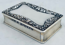 Victorian Silver Table Snuff Box. Birmingham 1842 Edward Smith. 7.4 troy ounces.