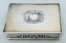 Victorian Silver Table Snuff Box. Birmingham 1842 Edward Smith. 7.4 troy ounces.