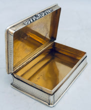 Victorian Silver Table Snuff Box. Birmingham 1842 Edward Smith. 7.4 troy ounces.