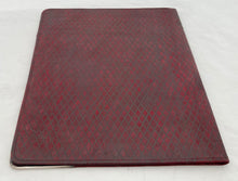 Edwardian Silver Mounted Leather Document Wallet. Birmingham 1901 Charles Penny Brown.