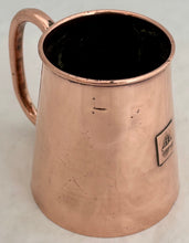 HMS Foudroyant, Flagship of Vice Admiral Viscount Nelson, Copper Pint Tankard.