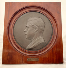 Bronze Cameograph Plaque of Edward H.R.H. Prince of Wales, Later Edward VIII, for Earl Haig's British Legion Appeal.