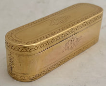 Louis XVI Late 18th Century French Gilt Metal Snuff Box.