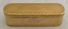 Louis XVI Late 18th Century French Gilt Metal Snuff Box.