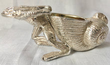 Pair of Silver Plated Frog & Snail Shell Gilt Lined Salts.