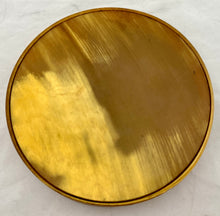 19th Century Pressed Horn Circular Snuff Box.