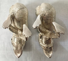 Pair of Silver Plated Frog & Snail Shell Gilt Lined Salts.