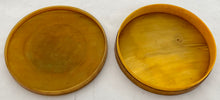 19th Century Pressed Horn Circular Snuff Box.