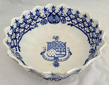 Major General Christopher Sullivan Fagan, Honourable East India Company, George IV Spode Armorial Fruit Bowl.