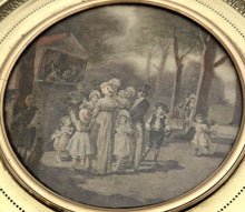 19th Century Gilt Metal Box With Inset Punch & Judy Show Print, circa 1870.